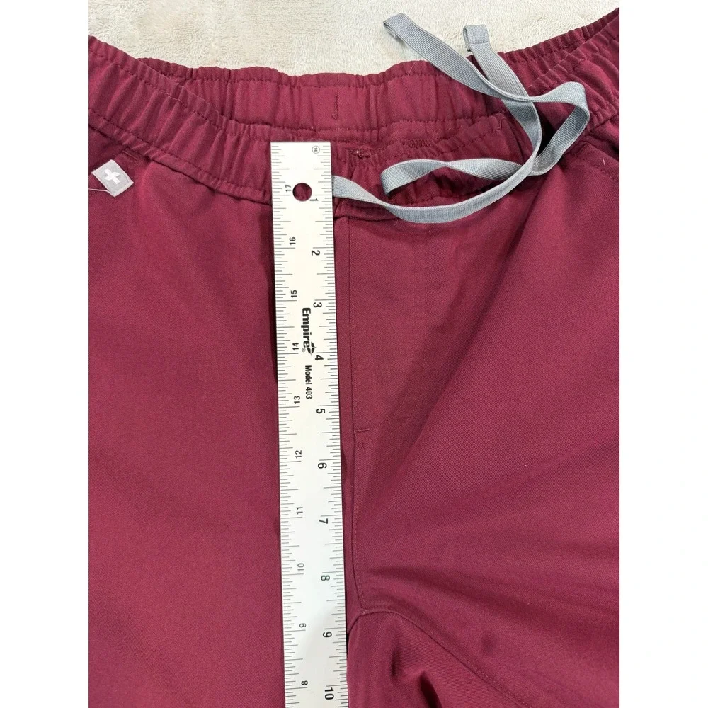 FIGS Mens Scrub Pants Technical Collection Jogger Burgundy XS/S Short